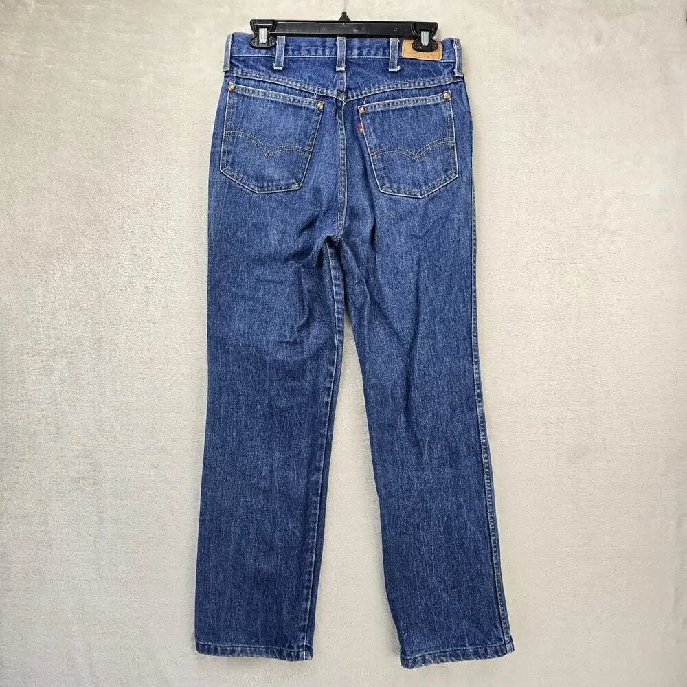 Vintage 80s Levis 557 Jeans Mens 30x36 (Fits 29x29) Blue Cowboy Western USA Made